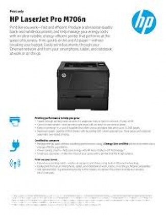 HP LaserJet Pro M706n A3 Printer